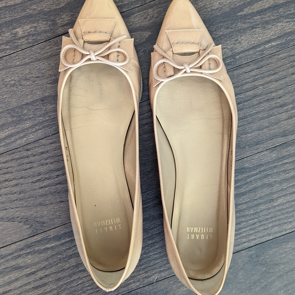 Tan Stuart Weitzman Flats